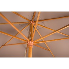 8' Square Wood Frame Patio Umbrella by Trademark Innovations (Tan)   565873908
